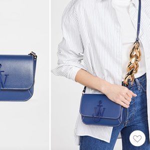 JW Anderson Chain Midi Anchor Bag Navy Blue  crossbody or shoulder